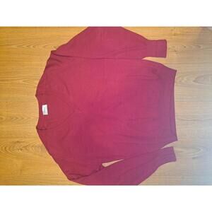 Titleist by Corbin V Neck Sweater Mens Large Red Cotton